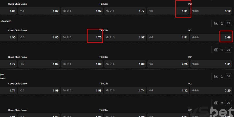 Cược nhiều kèo