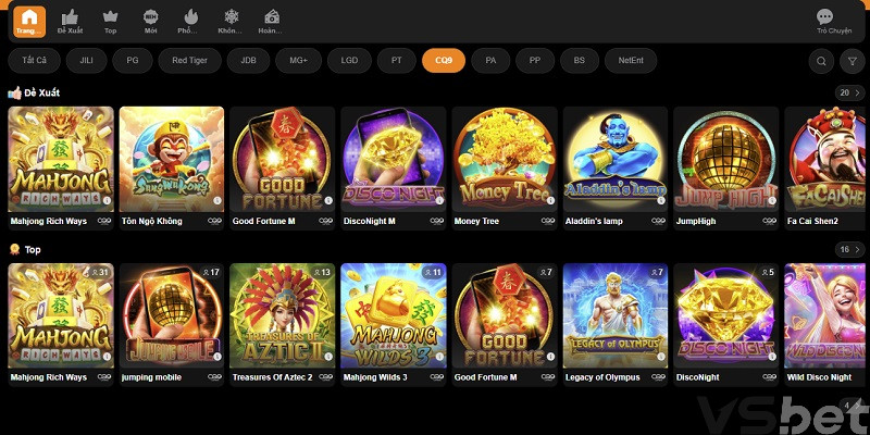 Giới thiệu Nổ Hũ sảnh CQ9