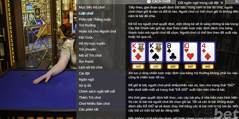 Texas Poker VSBet: 4 Ưu điểm & Chiến thuật thắng toàn diện