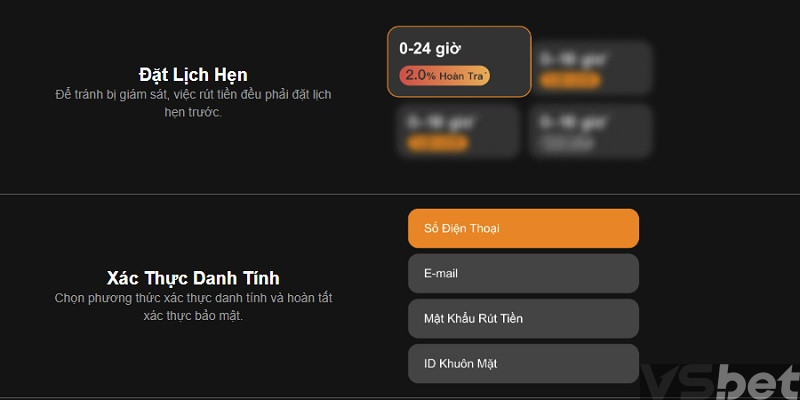 Hướng dẫn rút tiền siêu tốc tại VSBet