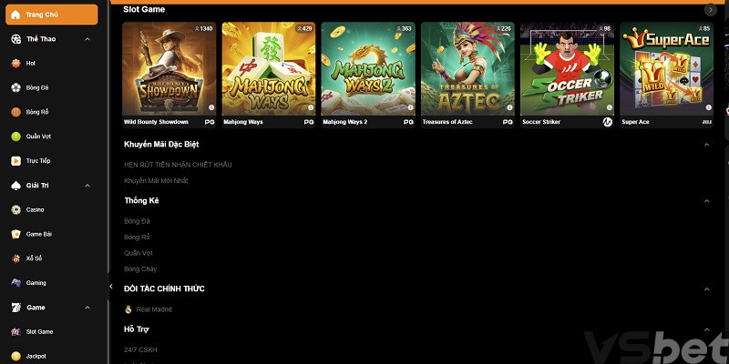 Kho game chất lượng của nhà cái VSBET Kho game chất lượng của nhà cái VSBET