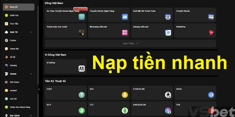 Nạp tiền nhanh Nạp tiền nhanh