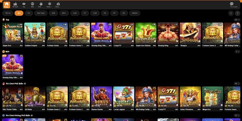 Thế mạnh của sảnh JILI tại VSBet