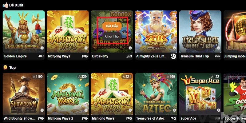 Tính năng chơi thử Tính năng chơi thử