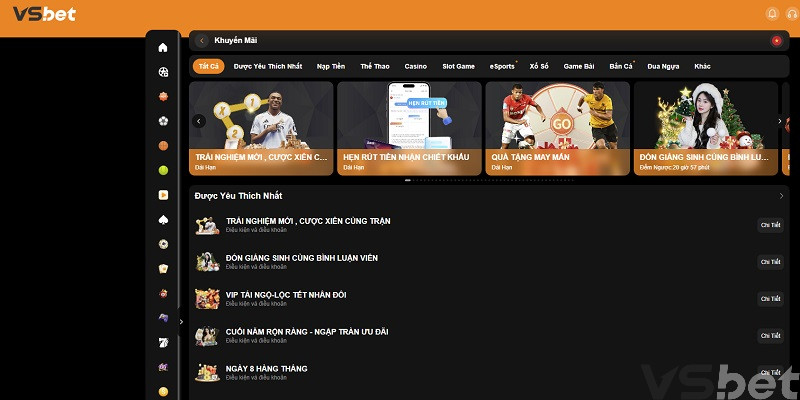 Tổng hợp khuyến mãi VSbet 2026: Cơ hội tối ưu vốn cược