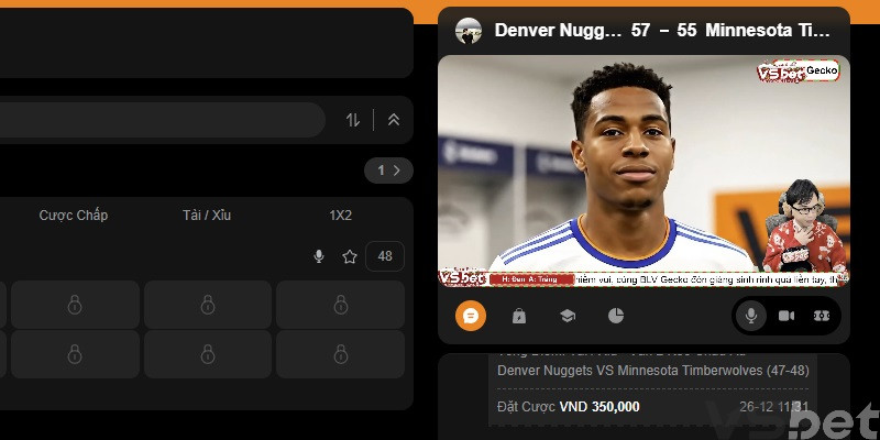 Xem trực tiếp để bắt kèo hiệp 2